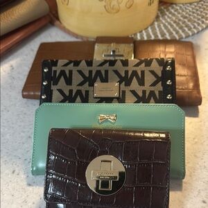 Michael Kors Brown and Black Logo Wallet